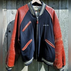 Avirex Wool/Leather Varsity Jacket XL